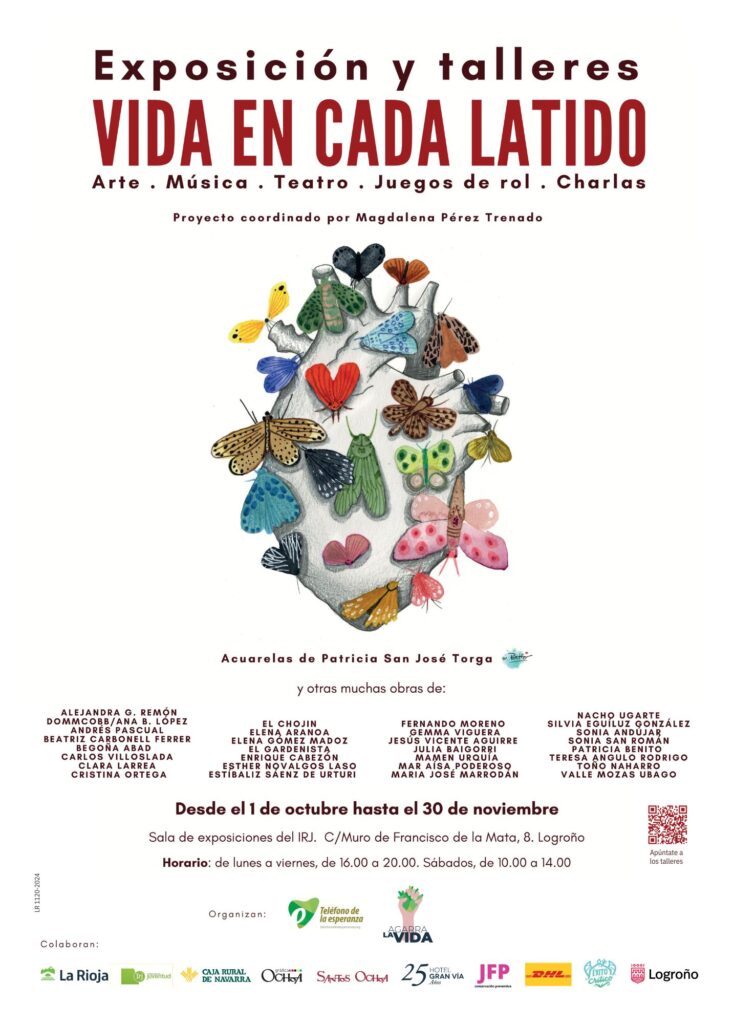 Cartel / Exposición Vida en cada latido / Vasos comunicantes